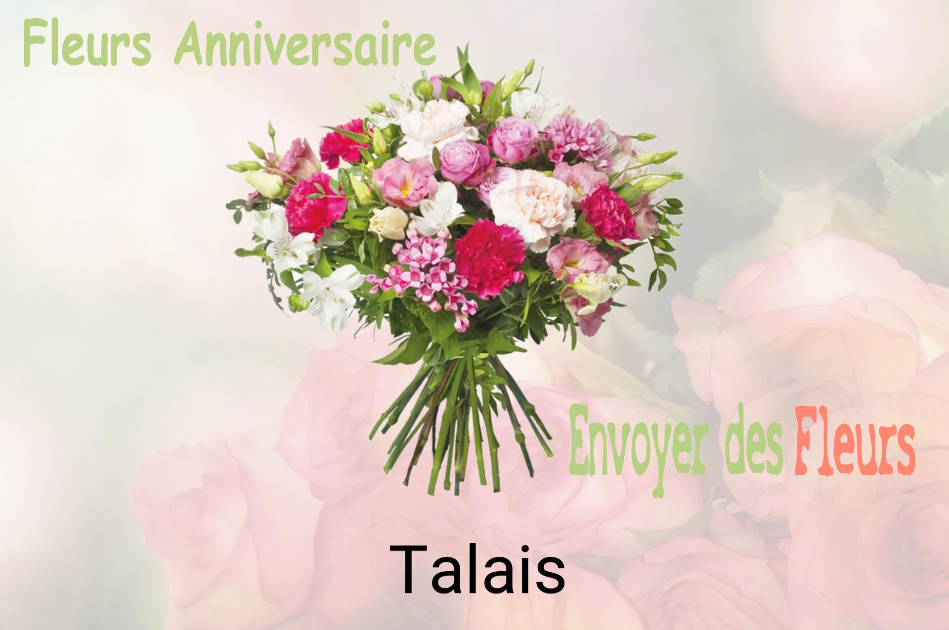 Bouquet de fleurs d’anniversaire livré à Talais