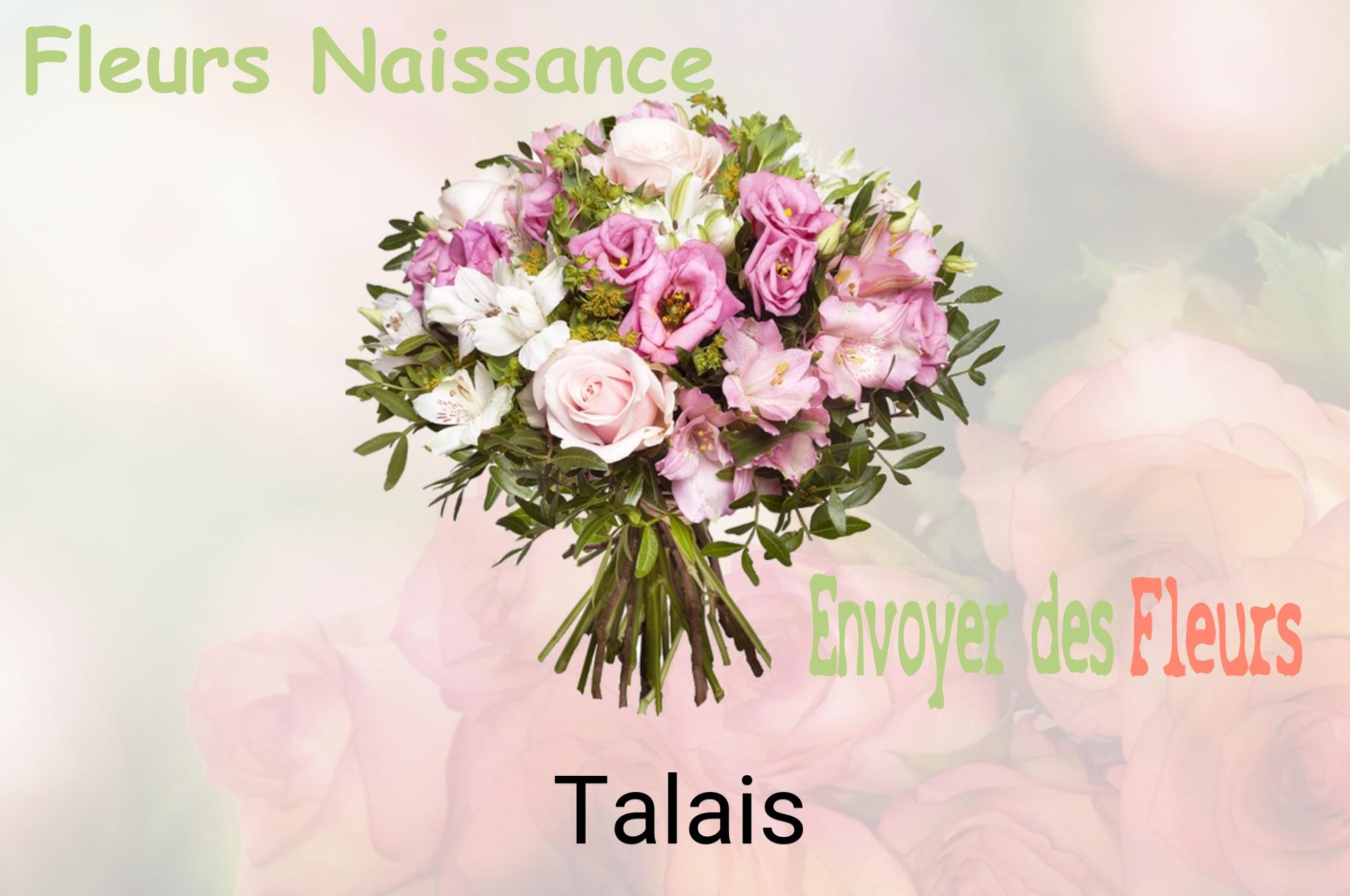 Bouquet de fleurs de naissance livré à Talais